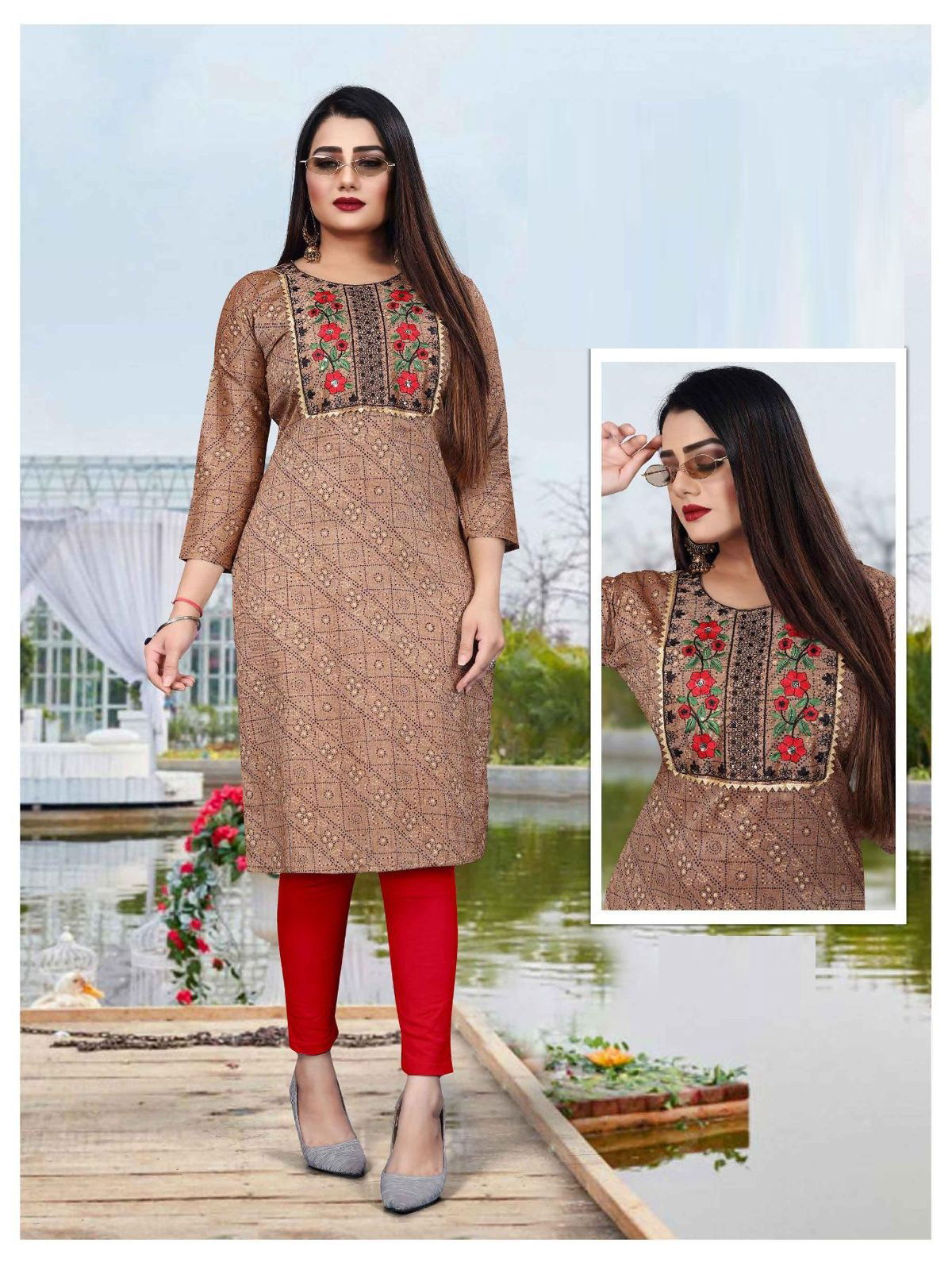Trendy Kenisha Printed Regular Wear Wholesale Kurti Collection